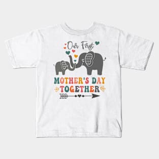 Mother's Day, Our First Mother's Day Together Kids T-Shirt